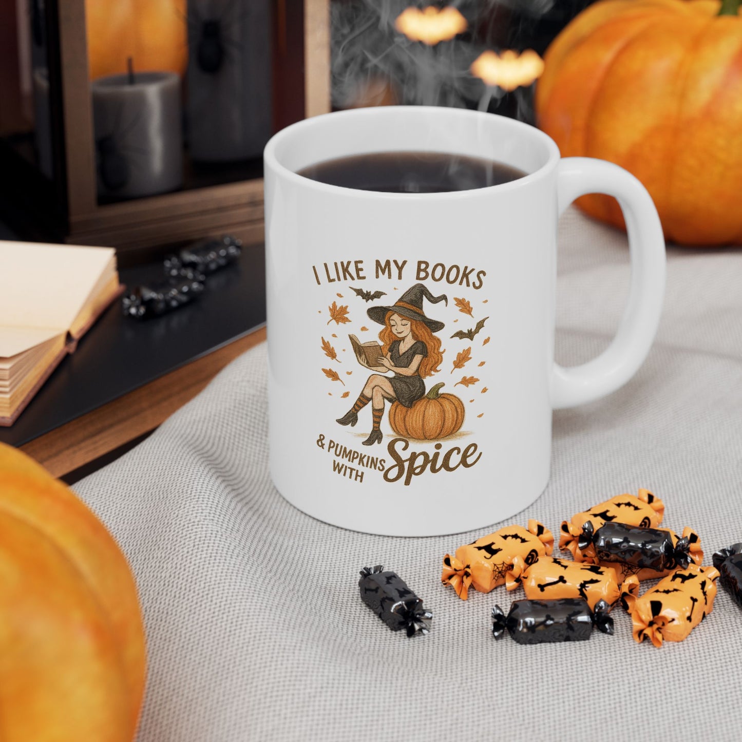 Cozy Book Fall Coffee Mug