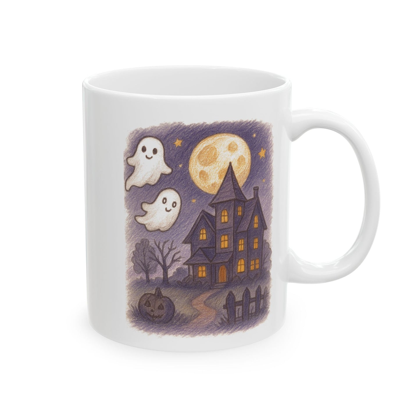 Cozy Ghost Haunted Halloween Coffee Mug