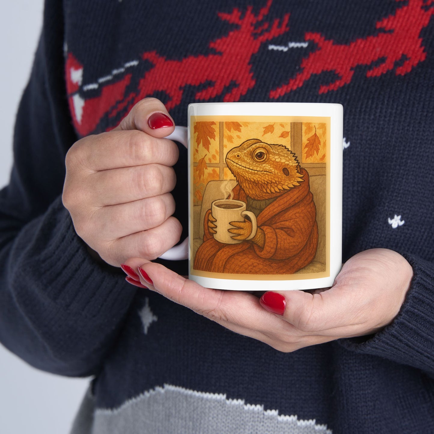 Cozy Bearded Dragon Coffee Mug