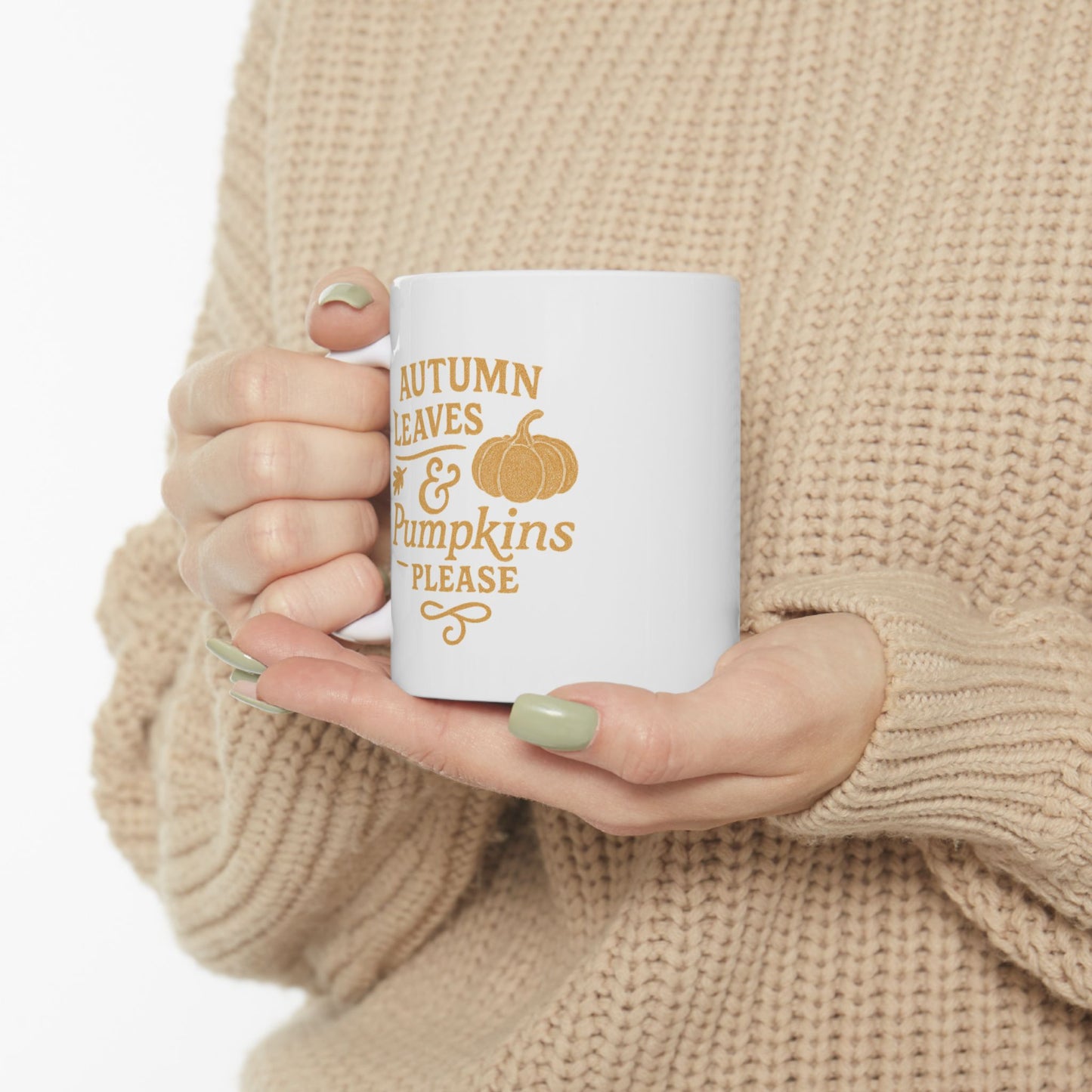 Cozy Autums Leaves Coffee Mug