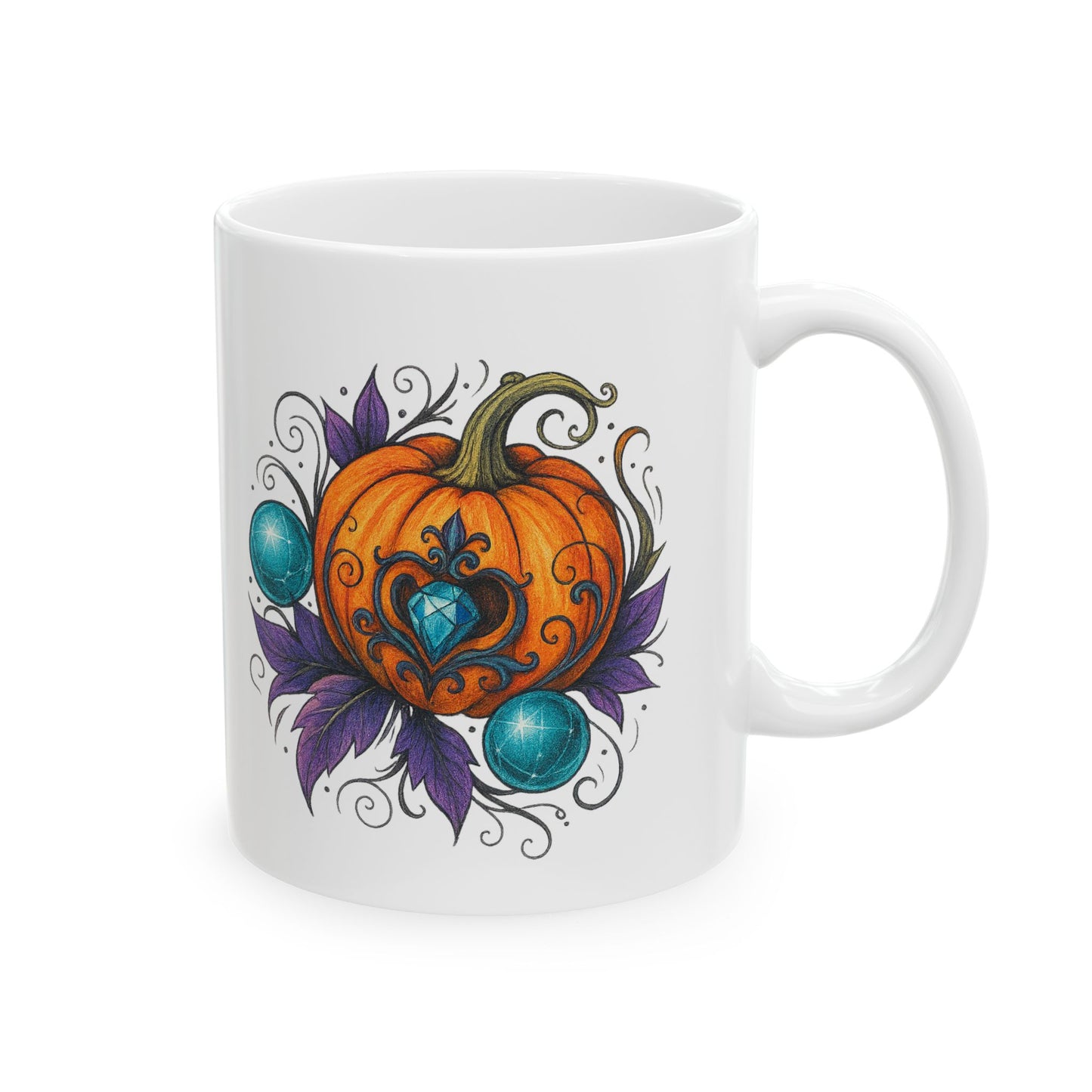 Crystal Pumpkin Coffee Mug