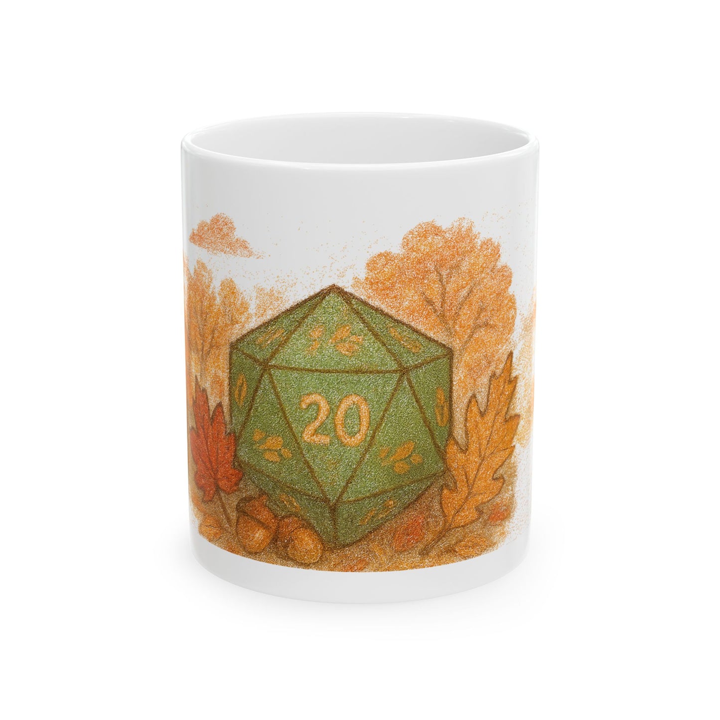 Fall D20 Ceramic Mug