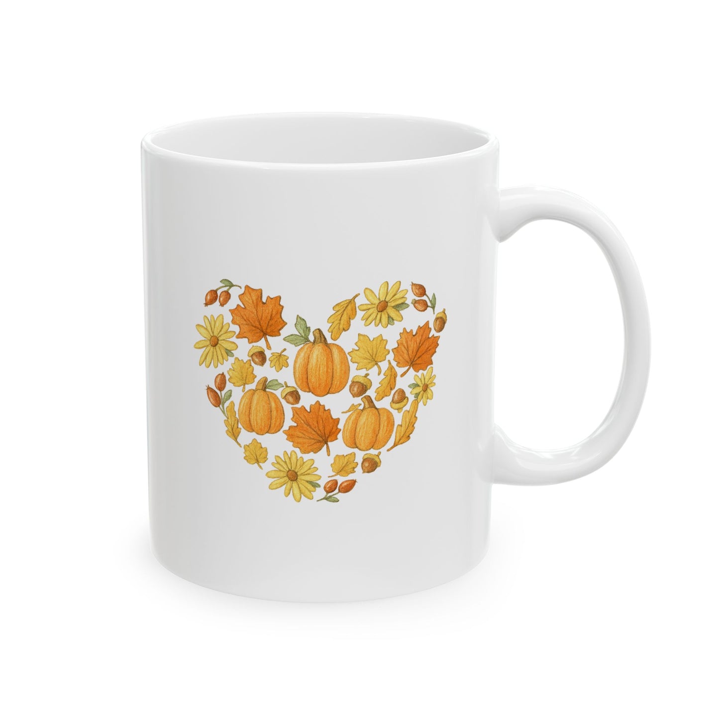 Fall Heart Coffee Mug