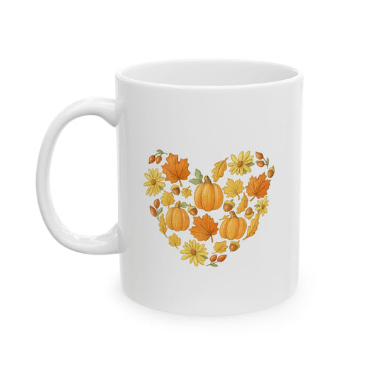 Fall Heart Coffee Mug