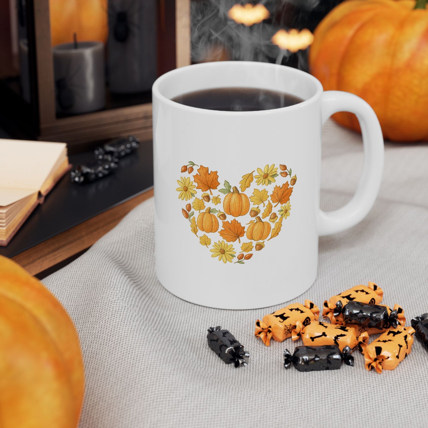 Fall Heart Coffee Mug