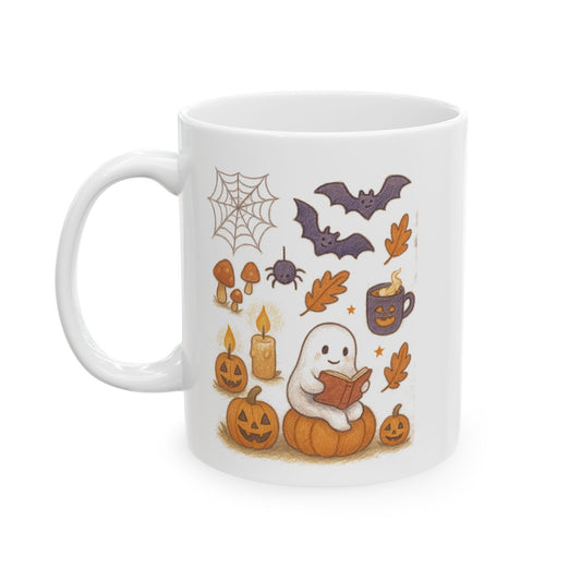 Cozy Ghost Haunted Halloween Coffee Mug