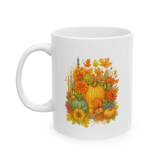 Fall Pumpkins Candles Coffe Mug